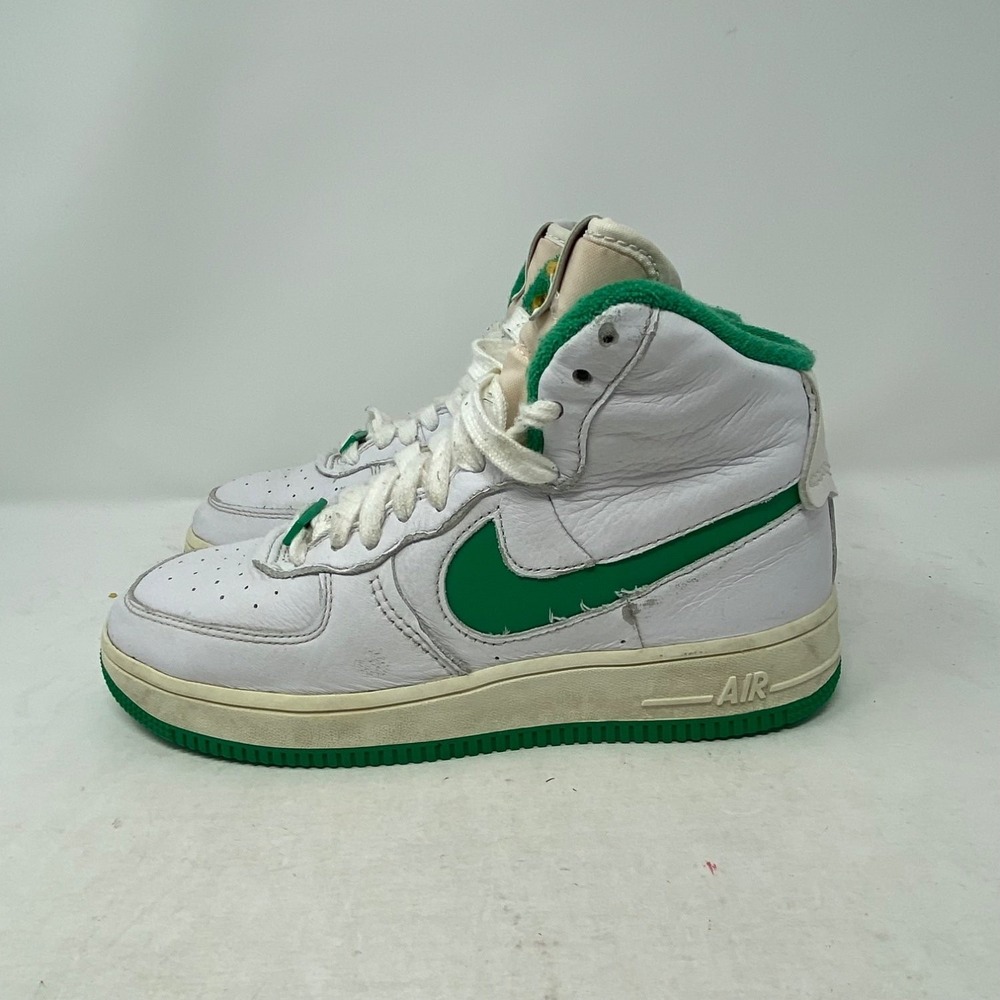 Nike Air Force 1 High Mens White Green Leather Basketball Sneakers DQ5007-100 7